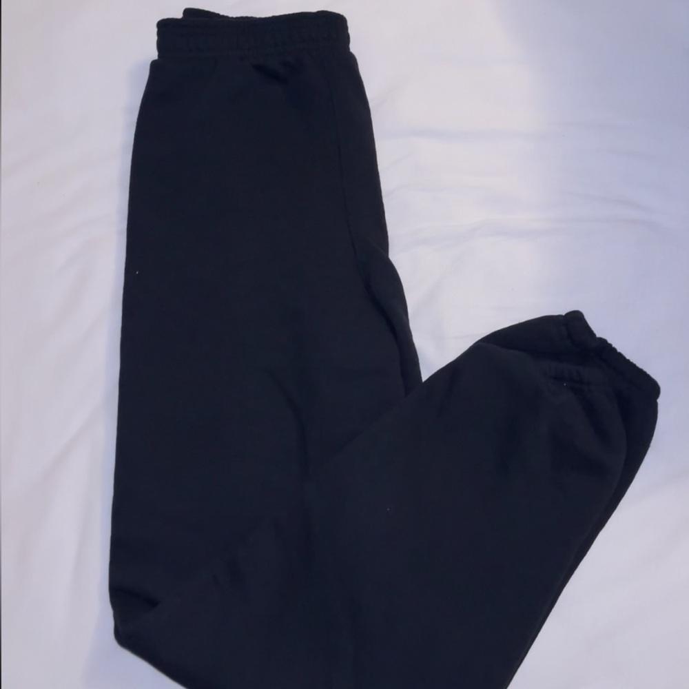 Plain black soffe sweatpants
